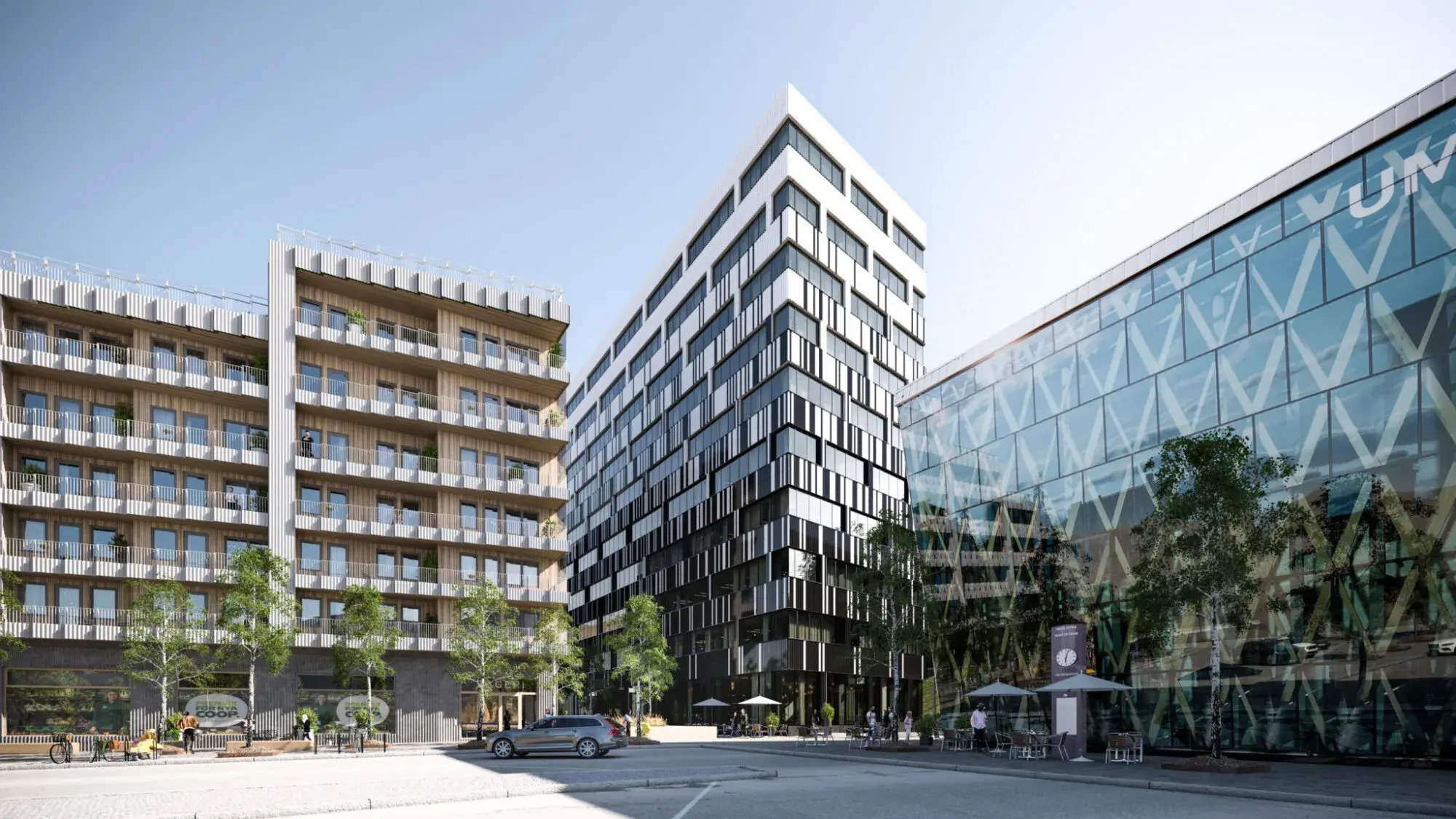 Östra station – Sveriges högsta kontorsbyggnad i trä, Umeå