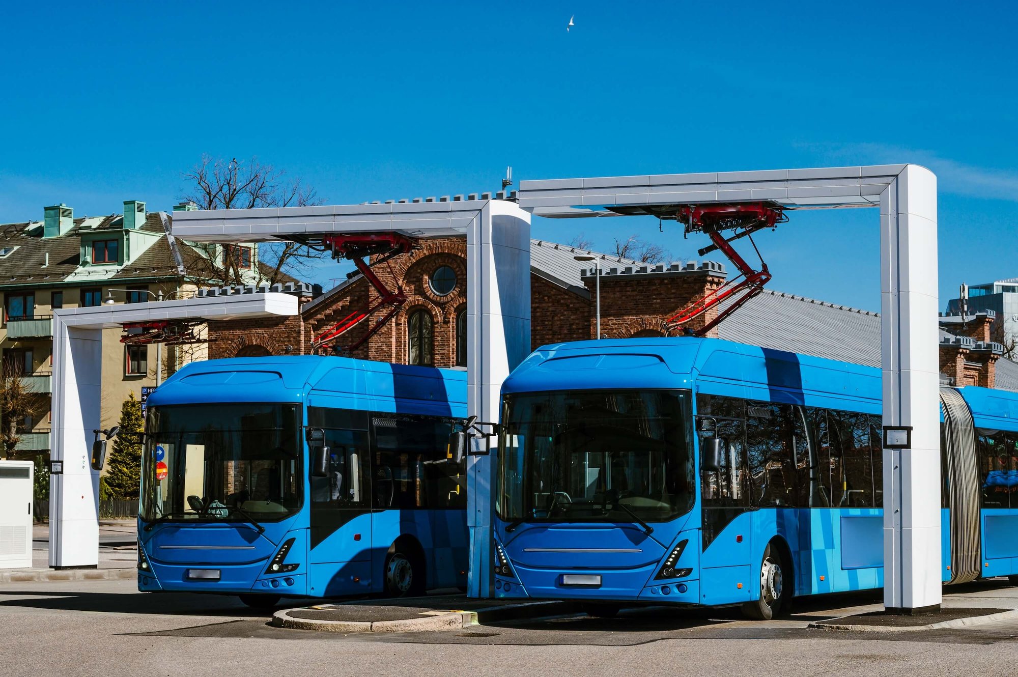 Bussdepåladdning för elektrifiering av kollektivtrafik