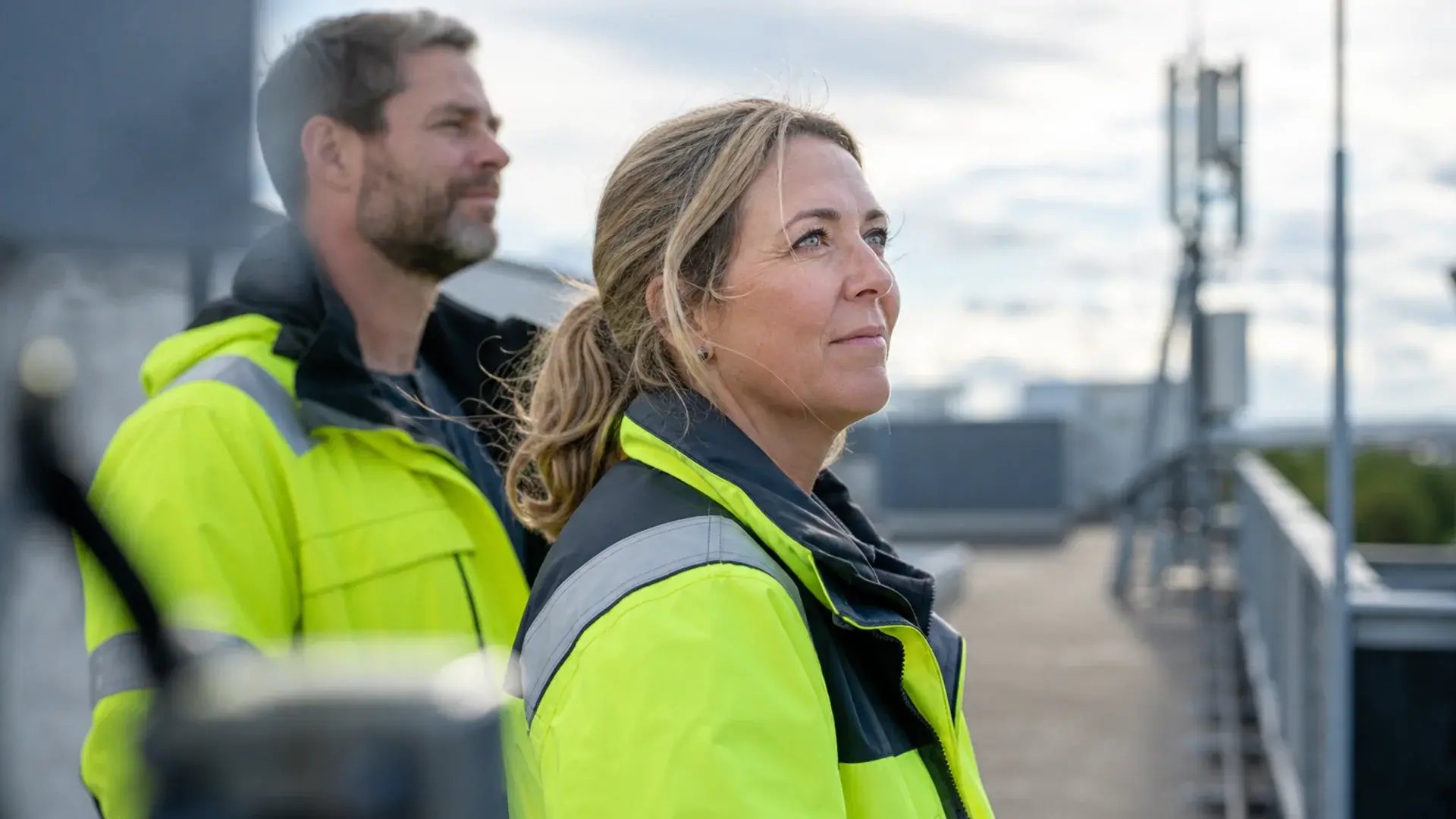 Vinnergi tekniker genomgång av mobilnätets driftzon