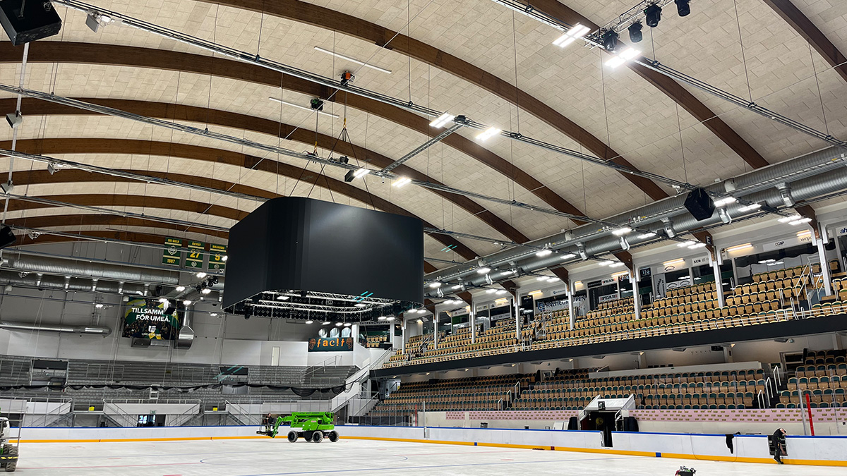 Projektering av arenabelysning i kommunal fastighet i Winpos Arena