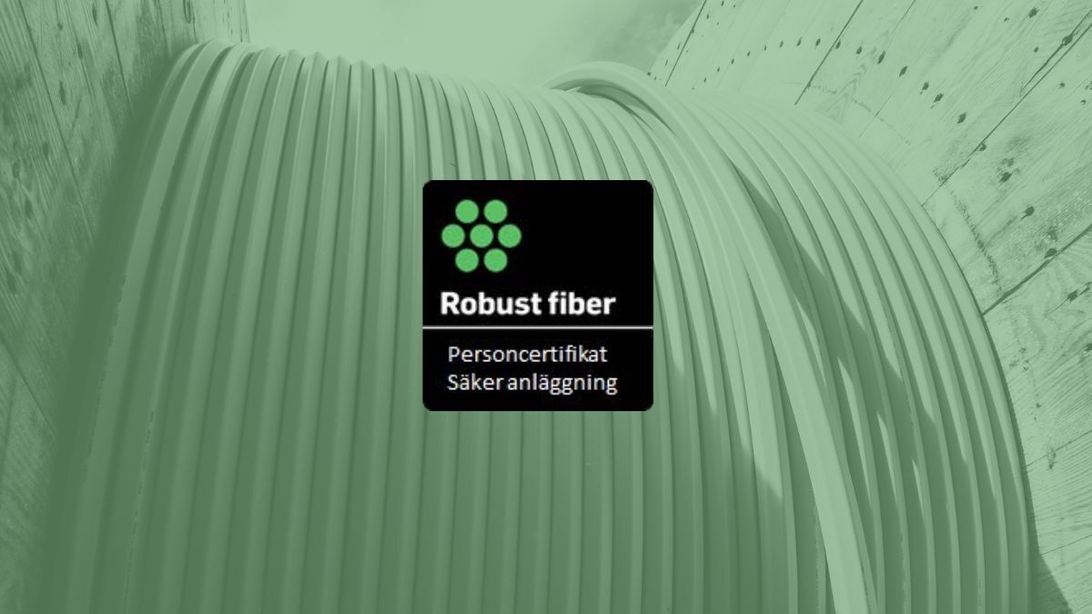 Robust Fiber utbildning säker anläggning