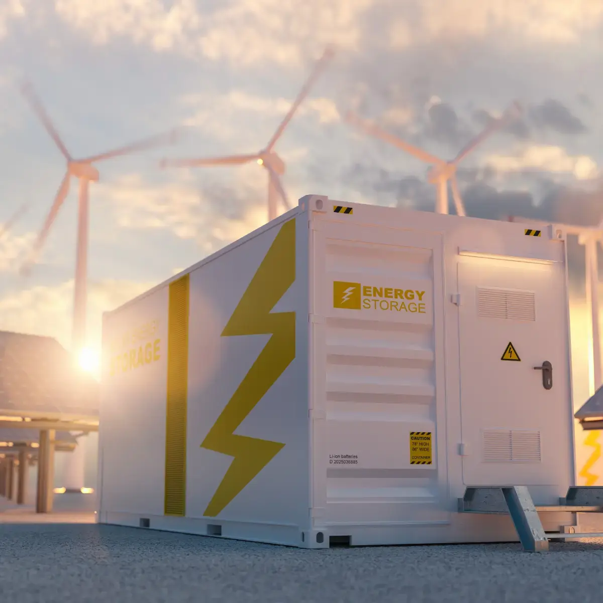 Batterilager och BESS-system för lagring av förnybar energi