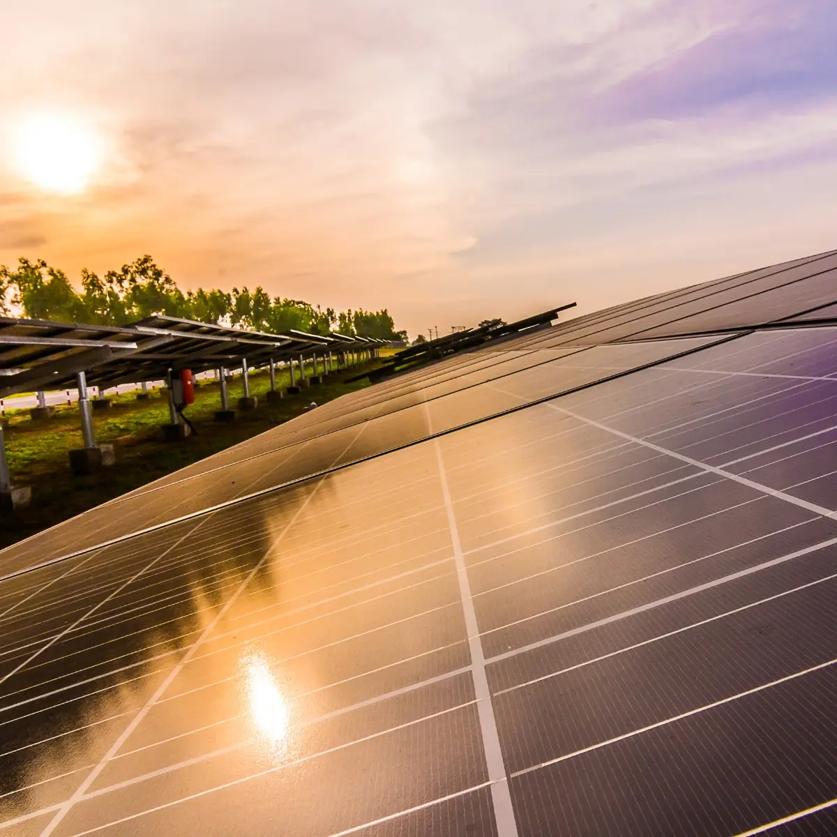 Solcellsanläggning för förnybar energiproduktion