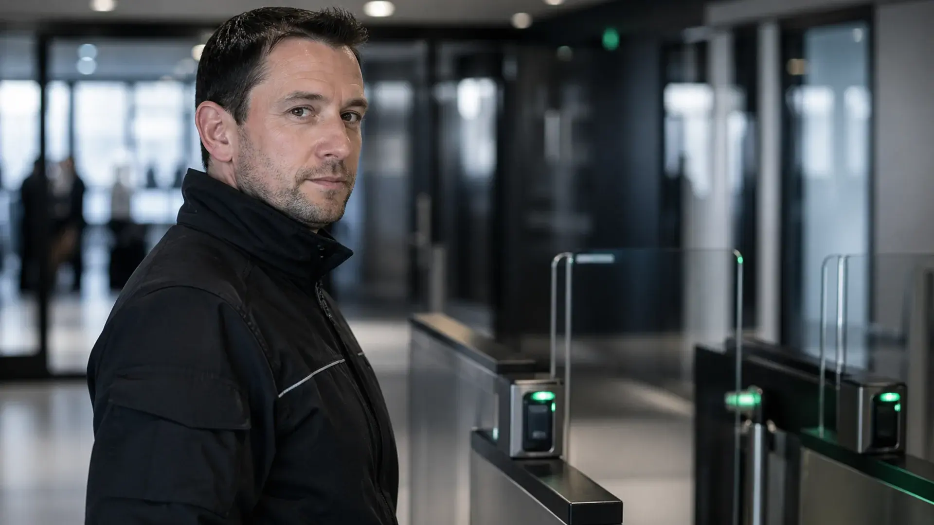 Vinnergi fastighetssäkerhet med passagekontroll och säkerhetssluss